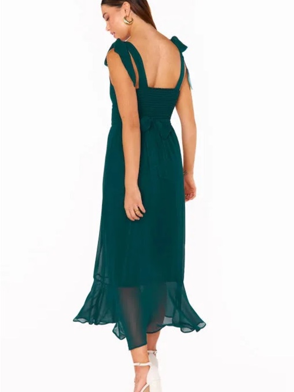 Show Me Your Mumu Claire Midi Dress Emerald Green Wedding Guest Bridesmaid XL - Picture 14 of 14